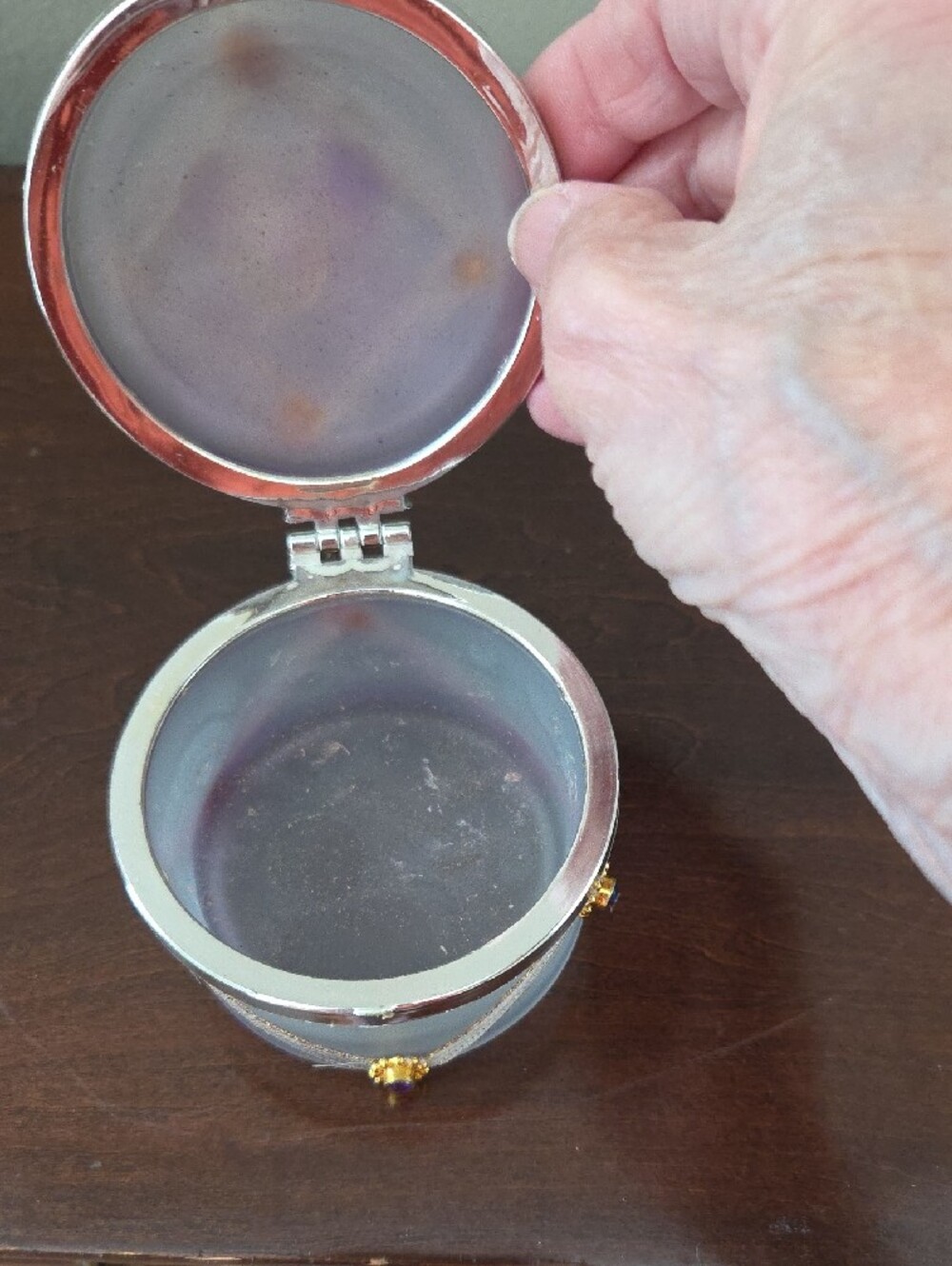 Delicate Purple Butterfly Trinket Box - Picture 9 of 11